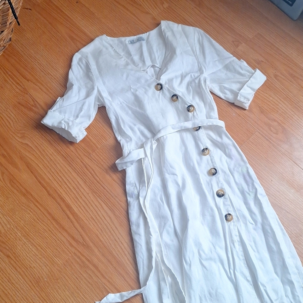 ZARA button down dress